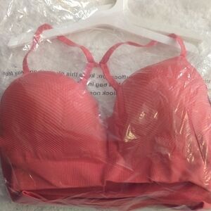 Threshold Pink Padded Bra with Underwire and Adjustable Straps